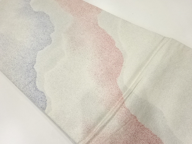 アンティーク　霞模様織出し袋帯（材料）